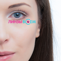 Цветные линзы EOS 201 Blue Фото 2