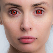 Карнавальные линзы Lensmam Red Fury Фото 2